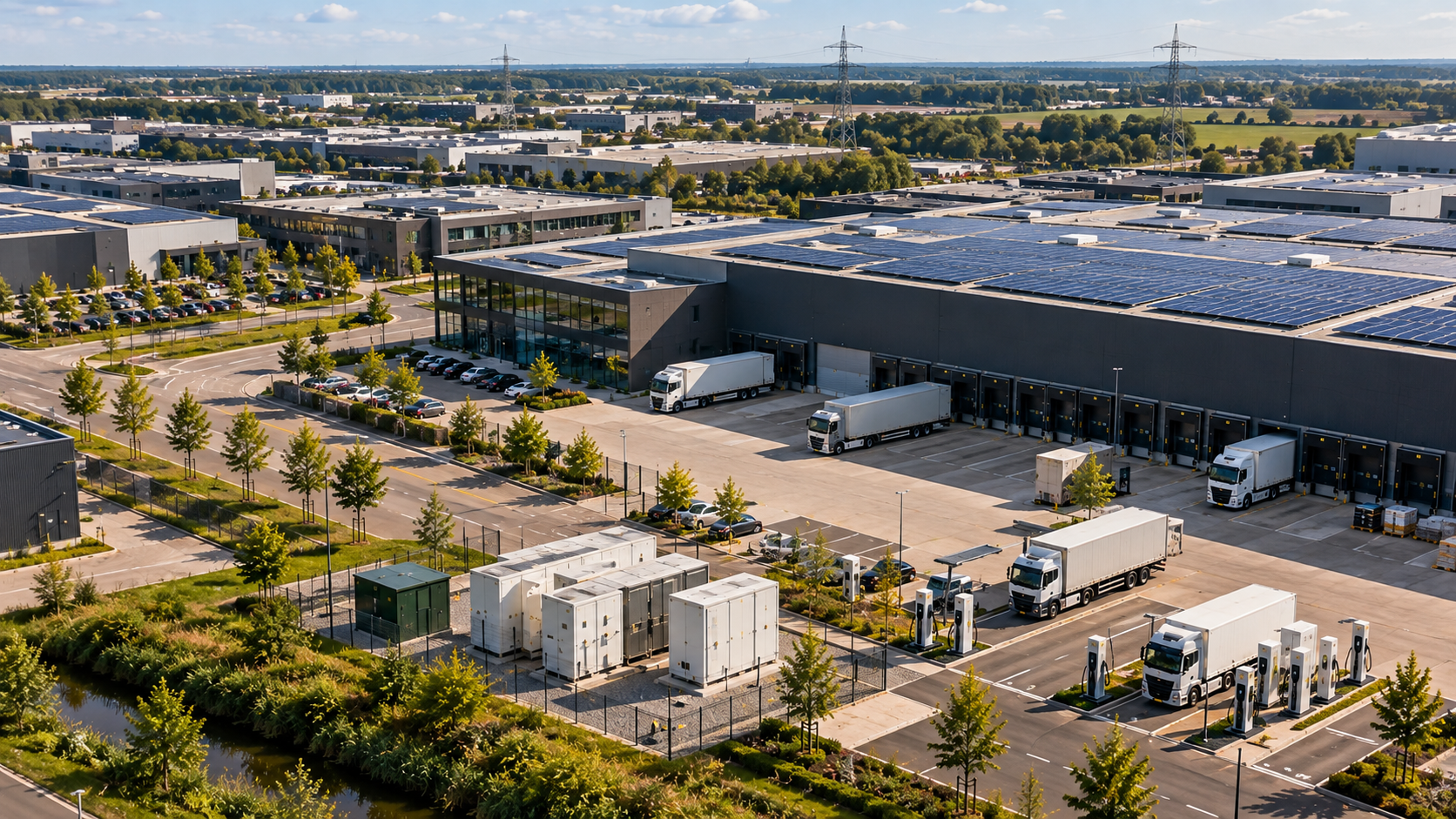 Energiemanagementsysteem voor bedrijven lucht foto